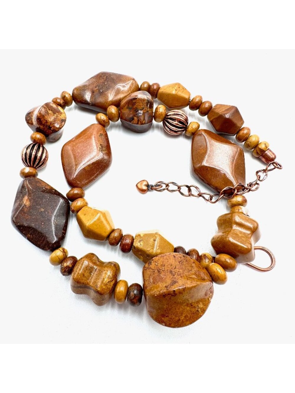 Jay King Mine Finds DTR Copper Brown Gemstone Necklace Size 16 - 18 Inch